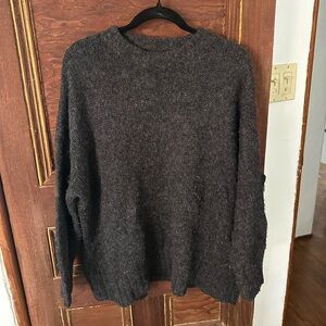 Alpaca Cocoon Crewneck Sweater
